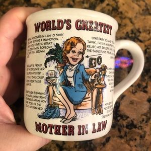 Very funny vintage “Worlds Greatest Mother in Law” Mug